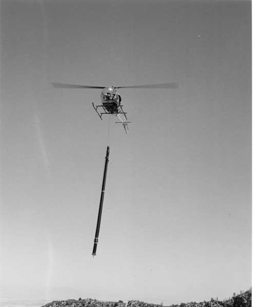 Helicopter carrying beam