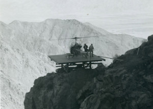 1962 Helicopter Landing on Construction Platform
